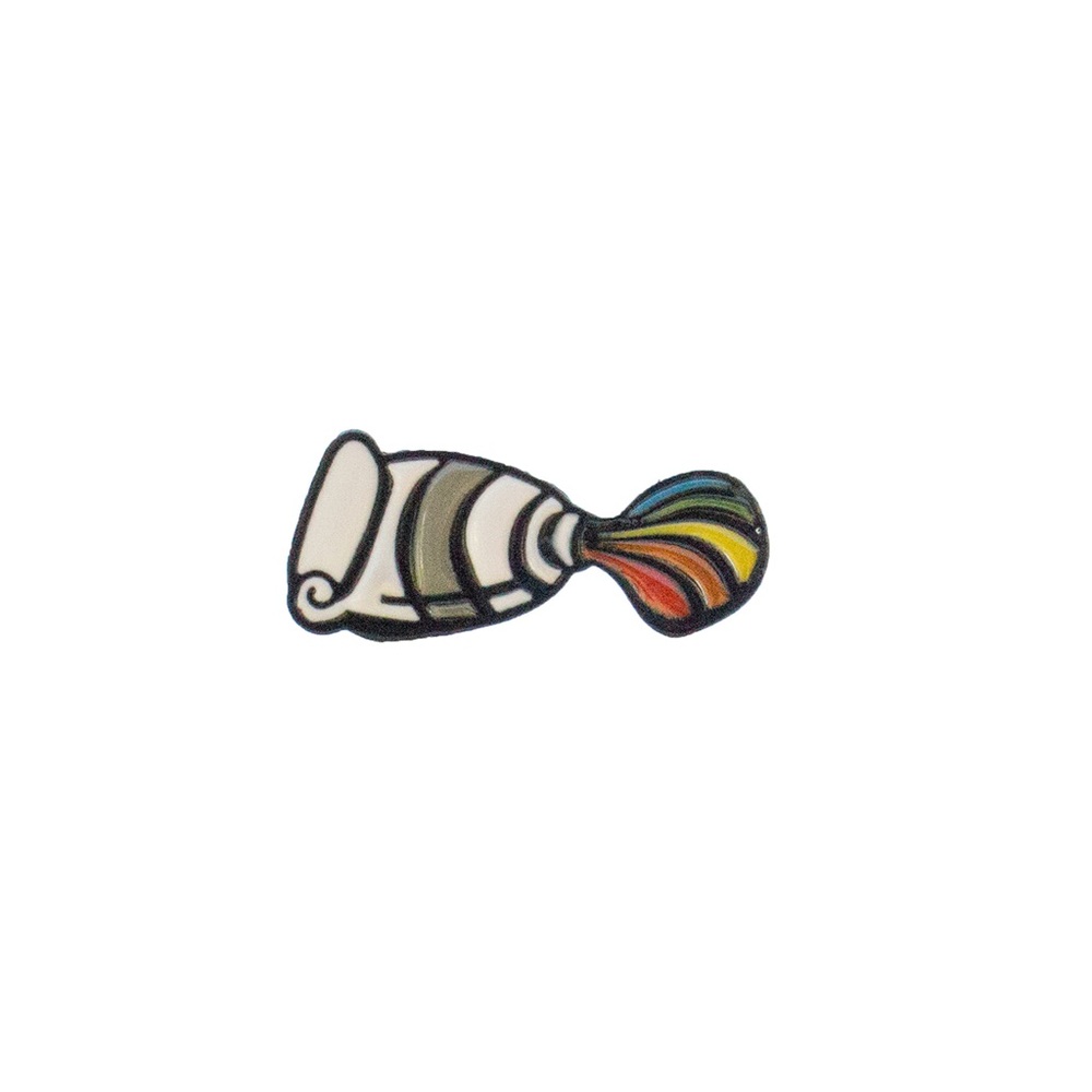 Artist paint tube enamel pin